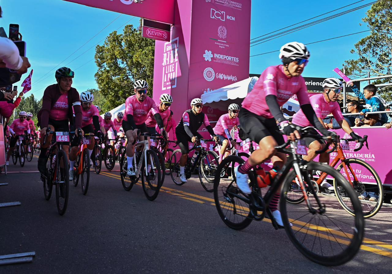 Más de 3.000 ciclistas participaron en el primer Gran Fondo Giro d’Italia Ride Like a Pro realizado en Cundinamarca.