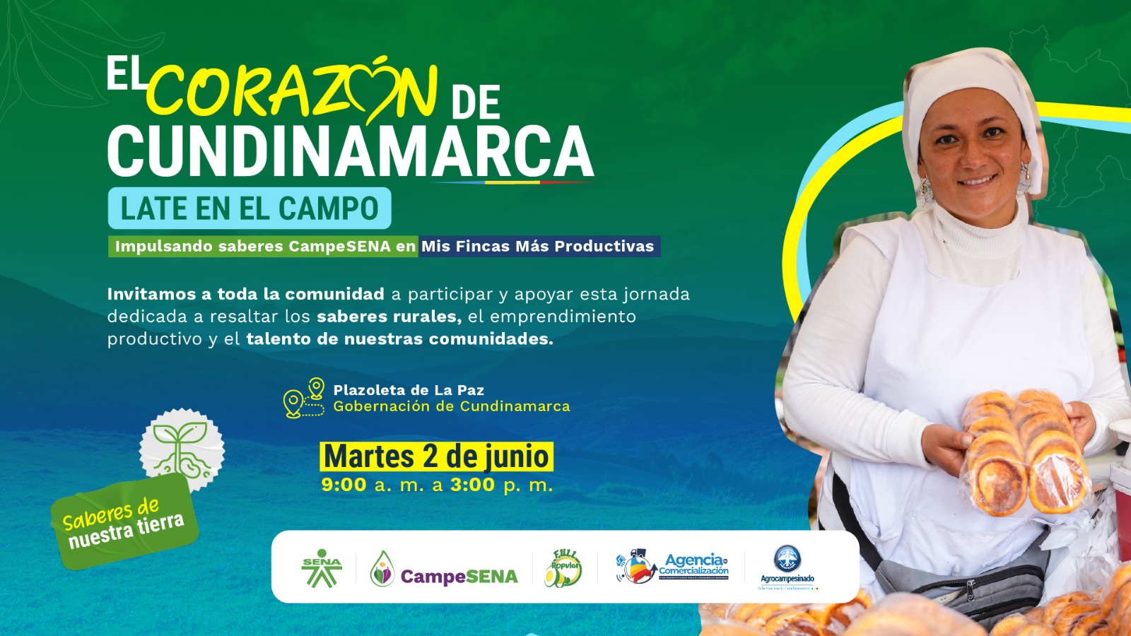 Cundinamarca conmemorará el Día del Campesino con una feria que reunirá emprendimientos, tradiciones y productos del campo.